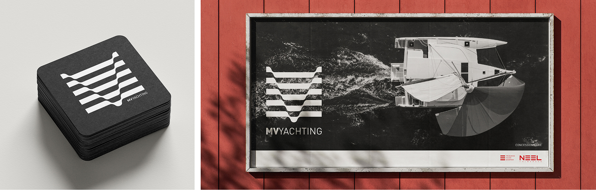 MV YACHTING — Branding, Identité visuelle — Concessionnaire nautique - La Rochelle