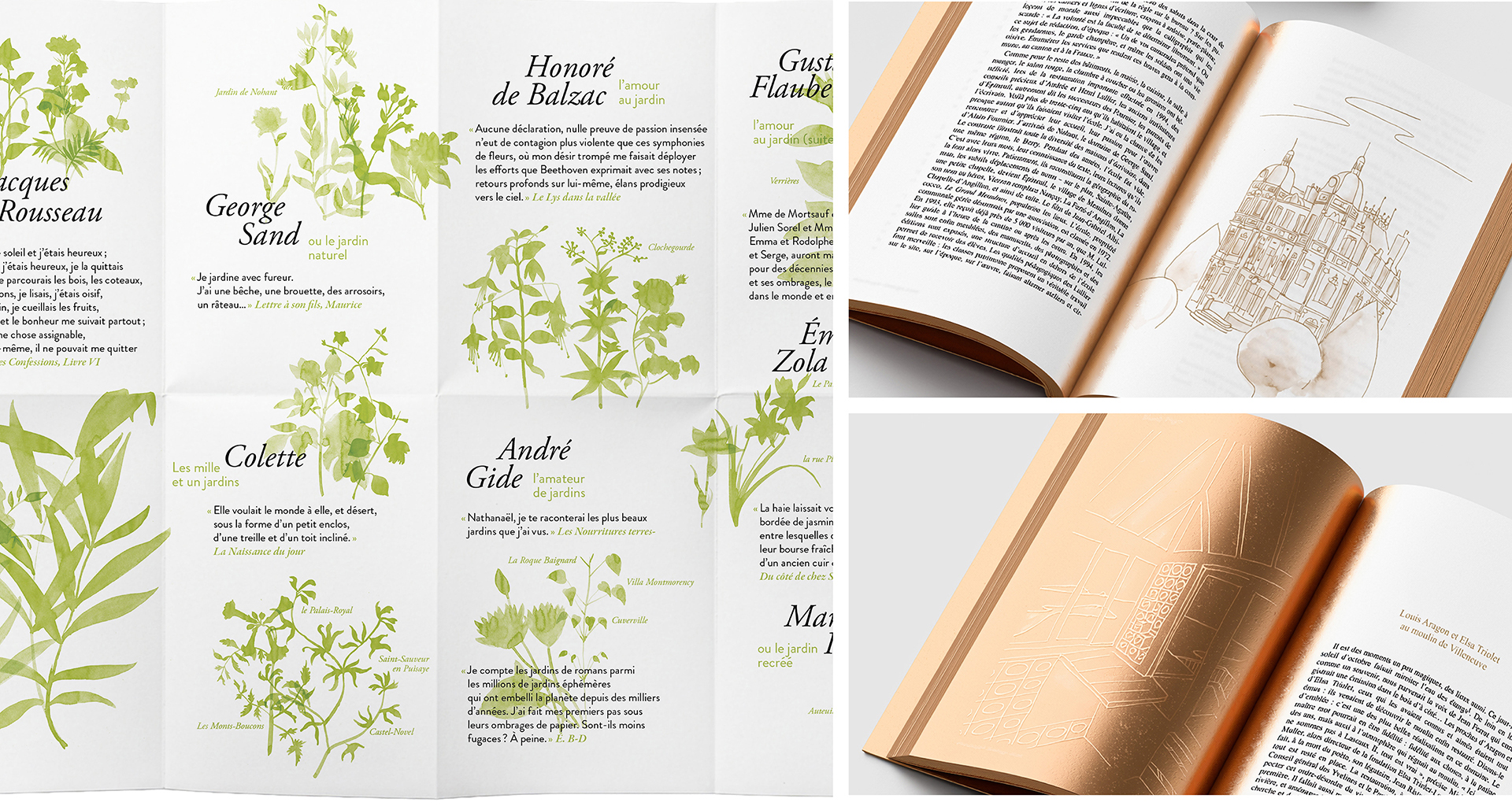 JARDINS DE PAPIER & MAISONS D’ÉCRIVAINS, BLOCH-DANO — Édition, Encres — Éditions Stock