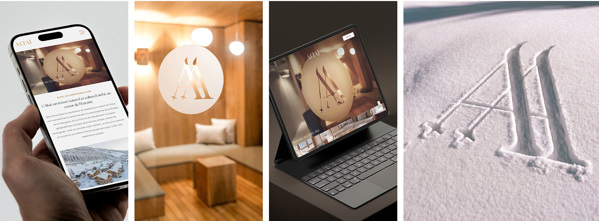 CHALETS ALTAÏ — Branding, Identité visuelle — Atelier Giffon / Maison Pinturault - Courchevel | Photos © Studio E. Saillet