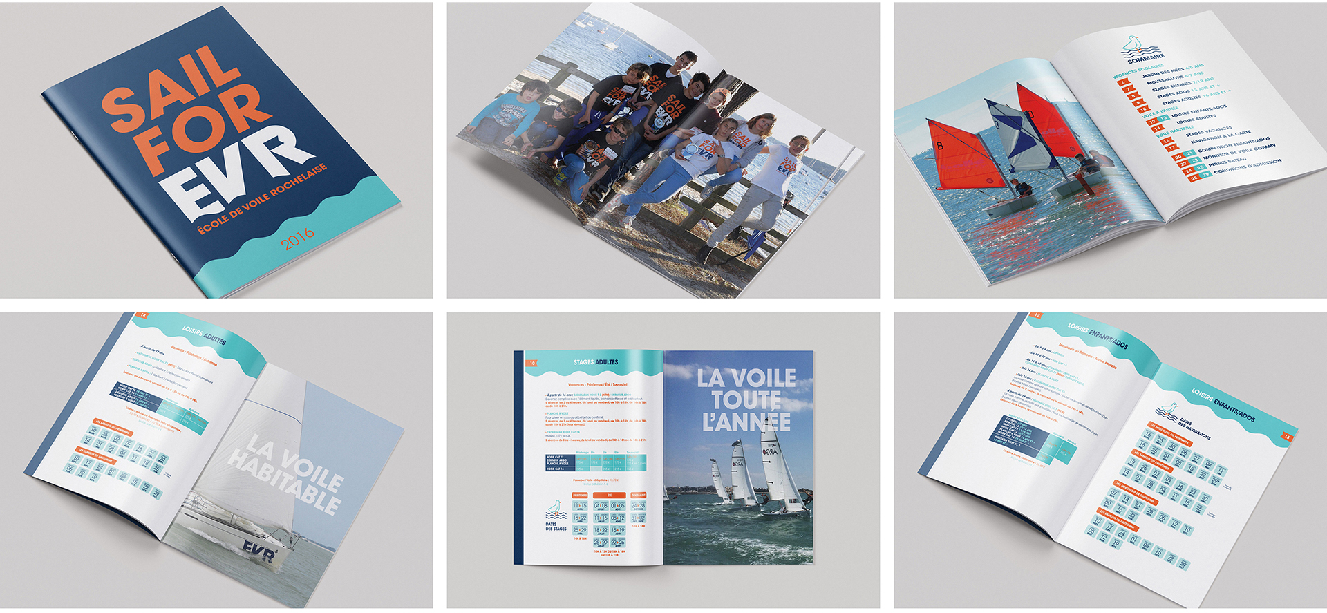 EVR — Branding, Identité visuelle — École de voile rochelaise