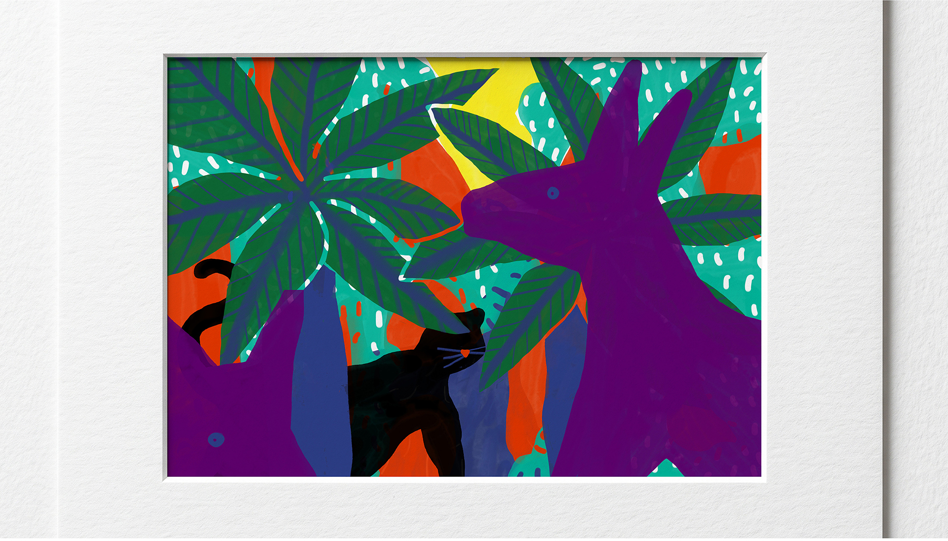 JUNGLE — Illustration, Série personnelle — Peinture numérique